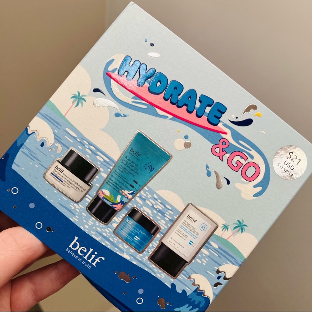 Belif Hydrate and Go Cruelty Free Skincare Travel Set